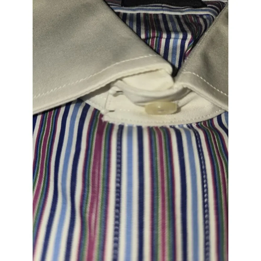 NEW Polo Ralph Lauren Mens Striped Classic Fit Dress Shirt Size 16 1/2 35